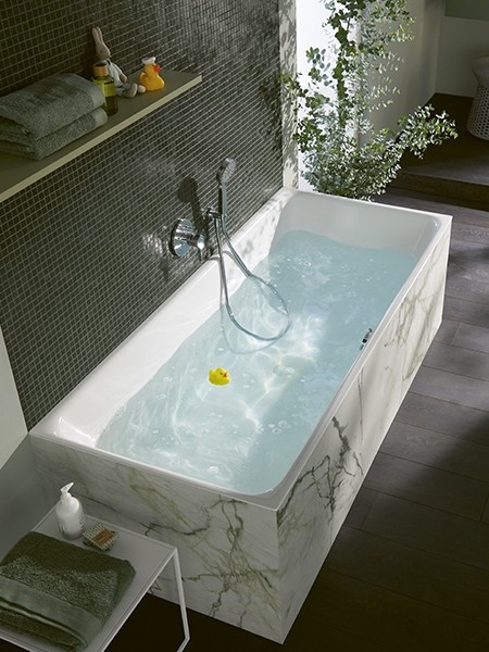 Emaillierte Stahlbadewanne steel zero von Alterna