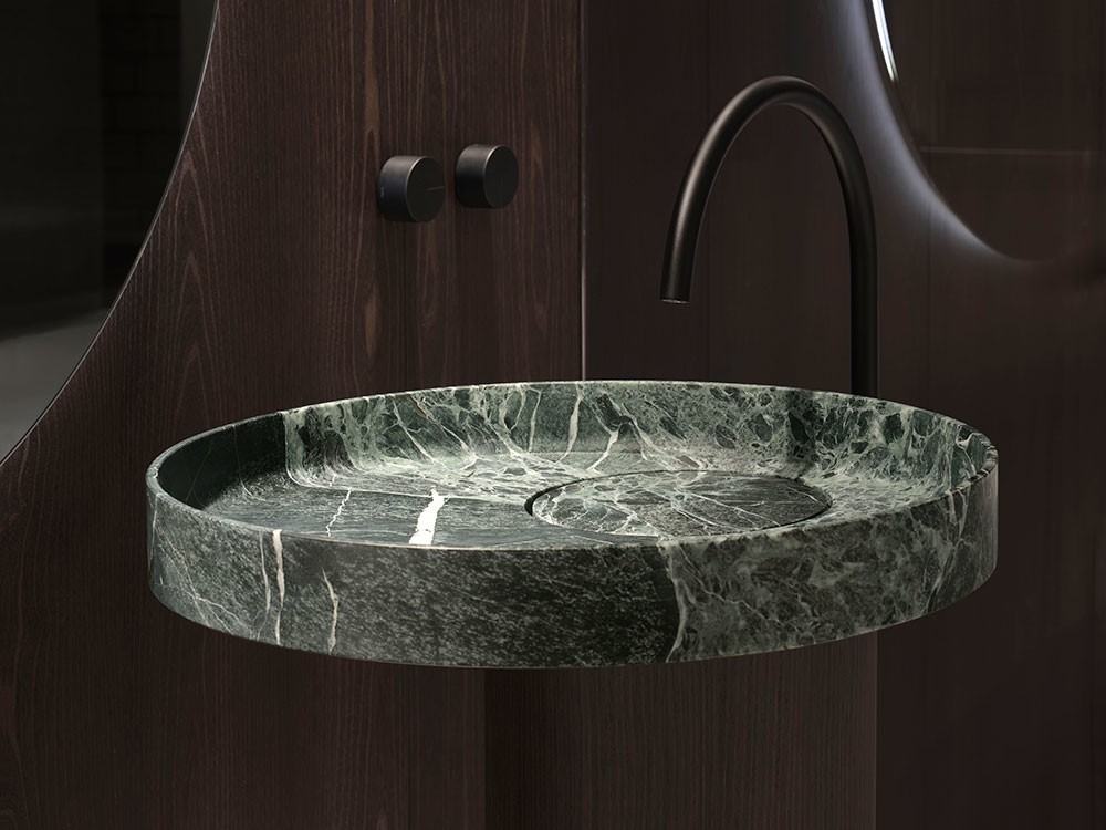 Rundes Marmor Waschbecken