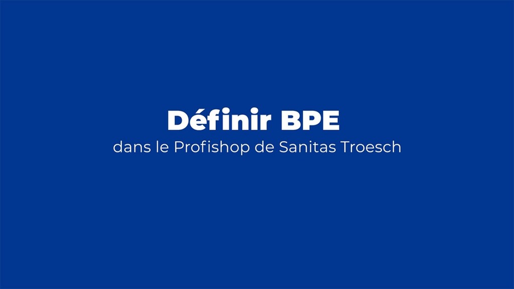 Transmettre un BPE dans le Profishop