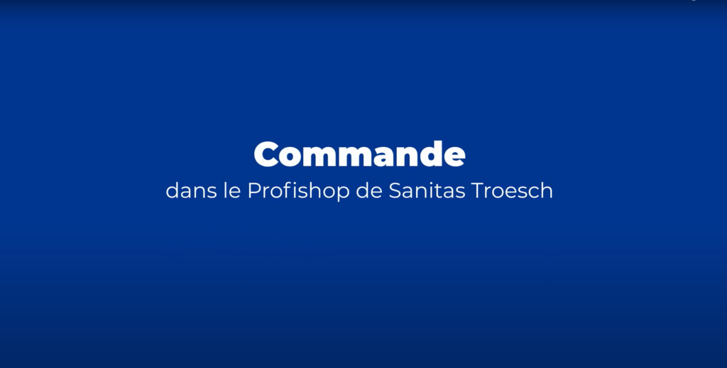 Commande dans le Profishop