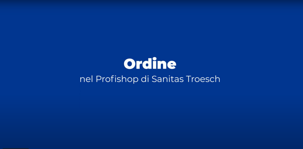 Ordine nel Profishop di Sanitas Troesch