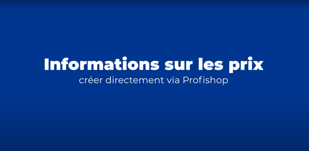 Vidéo informations sur le prix dans le Profishop de Sanitas Troesch