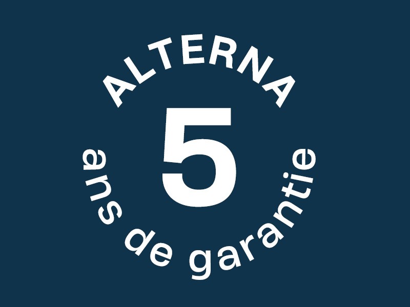 Logo Alterna 5 ans de garantie 
