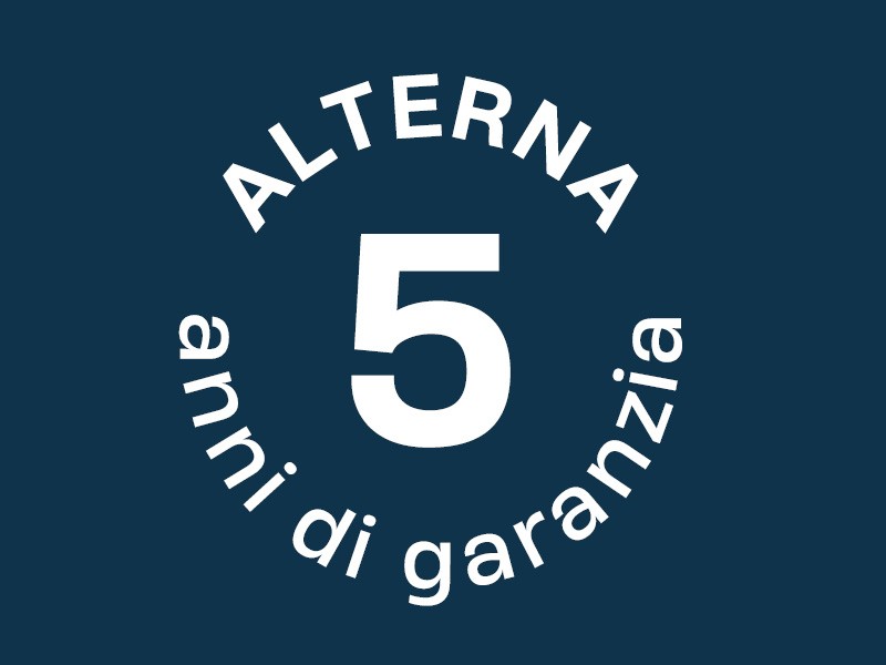 Logo Alterna 5 anni di garanzia