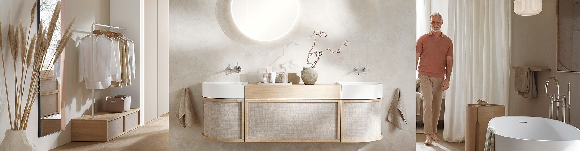 Badezimmer von Alterna yuwia in Cream